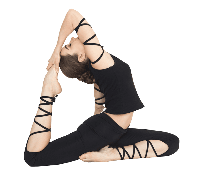 sporty young woman doing yoga on white background 2022 12 16 07 15 18 utc